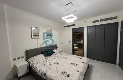 Room / Bedroom image for: Apartment - 1 Bedroom - 2 Bathrooms for rent in Samana Hills - Arjan - Dubai, Image 1