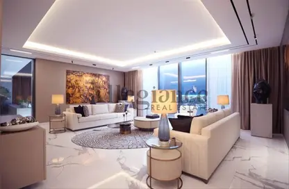 صورة لـ غرفة المعيشة شقة - 4 غرف نوم - 4 حمامات للبيع في زا اس تاور - مدينة دبي للانترنت - دبي ، صورة رقم 1