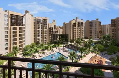 Balcony image for: Apartment - 3 Bedrooms - 4 Bathrooms for sale in Lamaa - Madinat Jumeirah Living - Umm Suqeim - Dubai, Image 1