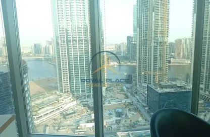 Office Space - Studio - 1 Bathroom for rent in The Binary Tower - Business Bay - Dubai