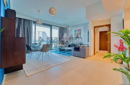 Living / Dining Room image for: Apartment - 2 Bedrooms - 2 Bathrooms for rent in Burj Vista 1 - Burj Vista - Downtown Dubai - Dubai, Image 1