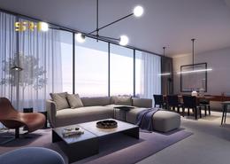 Living / Dining Room image for: Apartment - 3 bedrooms - 4 bathrooms for sale in Rove Home Aljada - Aljada - Sharjah, Image 1