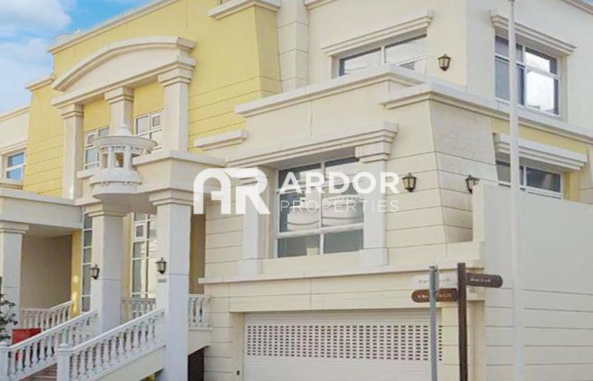 Villa for Sale in Al Forsan Village: Luxury 3BR Corner Villa | Maids