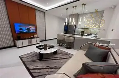 Living Room image for: Apartment - 2 Bedrooms - 3 Bathrooms for sale in 330 Riverside Crescent - Sobha Hartland II - Mohammed Bin Rashid City - Dubai, Image 1