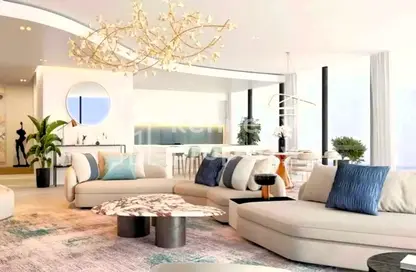 Living Room image for: Apartment - 3 Bedrooms - 5 Bathrooms for sale in Sea La Vie - Yas Bay - Yas Island - Abu Dhabi, Image 1
