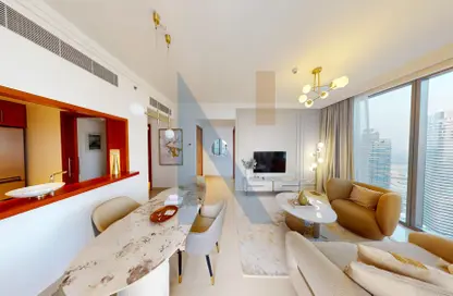 صورة لـ غرفة المعيشة / غرفة الطعام شقة - غرفة نوم - 2 حمامات للايجار في بوليفارد بوينت - دبي وسط المدينة - دبي ، صورة رقم 1