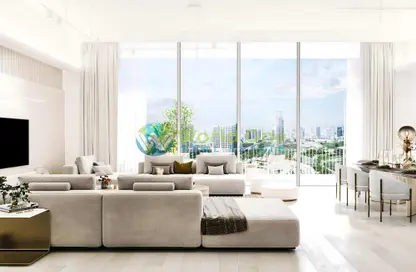 Living Room image for: Apartment - 1 Bedroom - 2 Bathrooms for sale in Luma Park Views - Jumeirah Village Circle - Dubai, Image 1