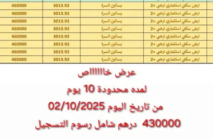 Land - Studio for sale in Basatin Al Serra - Al Serra Residential Area - Umm Al Quwain
