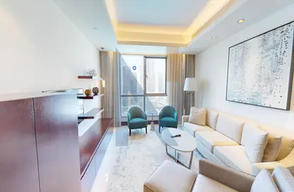 صورة لـ غرفة المعيشة شقة - غرفة نوم - 2 حمامات للبيع في فندق برج ليك - العنوان داون تاون - دبي وسط المدينة - دبي ، صورة رقم 1