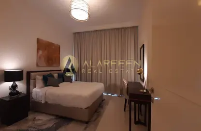 Room / Bedroom image for: Apartment - 1 Bedroom - 2 Bathrooms for rent in Ghalia - District 18 - Jumeirah Village Circle - Dubai, Image 1