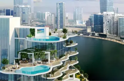 Apartment - Studio - 1 Bathroom for sale in Chic Tower - Business Bay - Dubai