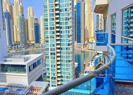 Outdoor Building image for: Apartment - 2 bedrooms - 3 bathrooms for rent in Cascades Tower - Dubai Marina - Dubai, Image 1
