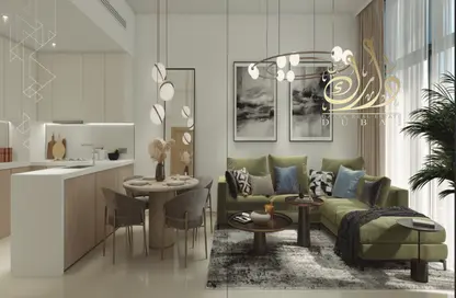 Living / Dining Room image for: Apartment - 3 Bedrooms - 5 Bathrooms for sale in Jannat - Midtown - Dubai Production City (IMPZ) - Dubai, Image 1