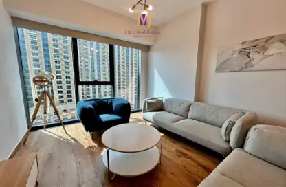 Living Room image for: Apartment - 2 Bedrooms - 2 Bathrooms for rent in Dubai Marina Moon - Dubai Marina - Dubai, Image 1