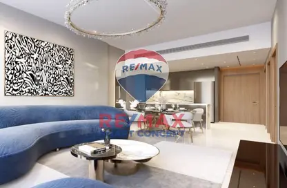 Living / Dining Room image for: Apartment - 3 Bedrooms - 4 Bathrooms for sale in Renad Tower - Al Reem Island - Abu Dhabi, Image 1