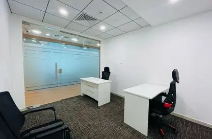 Office Space - Studio - 4 Bathrooms for rent in Hanging Garden Tower - Al Danah - Abu Dhabi