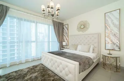 Room / Bedroom image for: Apartment - 2 Bedrooms - 2 Bathrooms for rent in Boulevard Central Tower 1 - Boulevard Central Towers - Downtown Dubai - Dubai, Image 1
