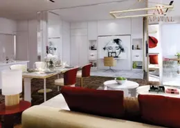 Living Room image for: Apartment - 1 Bathroom for sale in Aykon City Tower B - Aykon City - Business Bay - Dubai, Image 1