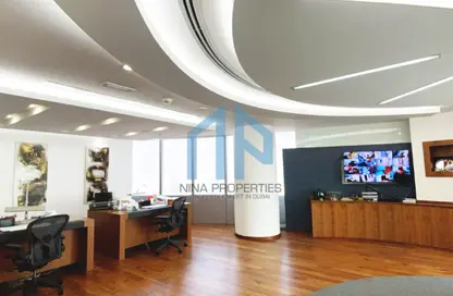 Office Space - Studio - 2 Bathrooms for rent in Almas Tower - Lake Almas East - Jumeirah Lake Towers - Dubai