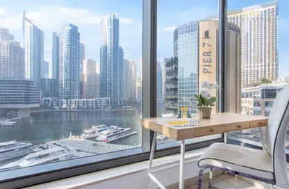Apartment - 1 Bedroom - 2 Bathrooms for rent in Silverene Tower B - Silverene - Dubai Marina - Dubai