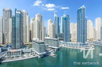 Apartment - 1 Bedroom - 2 Bathrooms for rent in Silverene Tower B - Silverene - Dubai Marina - Dubai