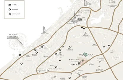 شقة - غرفة نوم - 2 حمامات للبيع في ذا هافن ٢ - مجان - دبي لاند - دبي