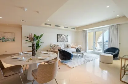 Living / Dining Room image for: Apartment - 2 Bedrooms - 3 Bathrooms for rent in Eastern Mangroves Promenade - Eastern Road - Abu Dhabi, Image 1