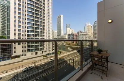 Apartment - Studio - 1 Bathroom for rent in Sparkle Tower 3 - Sparkle Towers - Dubai Marina - Dubai