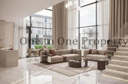 Living Room image for: Townhouse - 4 Bedrooms - 4 Bathrooms for sale in Royal Park - Masdar City - Abu Dhabi, Image 1