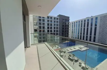 Balcony image for: Apartment - 1 Bedroom - 2 Bathrooms for rent in Laya Heights - Dubai Studio City - Dubai, Image 1