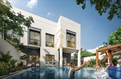 Outdoor House image for: Townhouse - 3 Bedrooms - 4 Bathrooms for sale in The Magnolias - Yas Acres - Yas Island - Abu Dhabi, Image 1