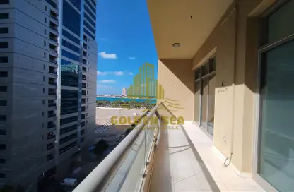 Balcony image for: Apartment - 3 Bedrooms - 4 Bathrooms for rent in Al Safa Tower - Khalidiya Street - Al Khalidiya - Abu Dhabi, Image 1