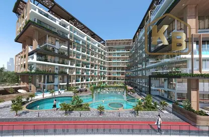 صورة لـ حوض سباحة شقة - 1 حمام للبيع في إمباير إستيتس - ارجان - دبي ، صورة رقم 1