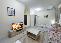 Living Room image for: Studio - 1 bathroom for rent in Binal Jesrain - Between Two Bridges - Abu Dhabi, Image 1
