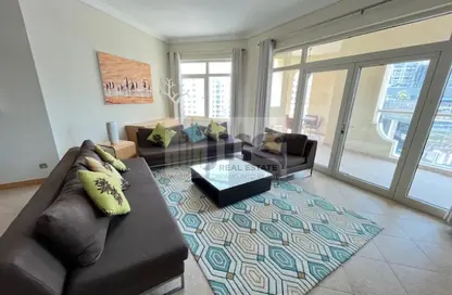 Apartment - 3 Bedrooms - 4 Bathrooms for rent in Al Das - Shoreline Apartments - Palm Jumeirah - Dubai