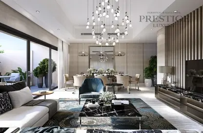 Living / Dining Room image for: Townhouse - 2 Bedrooms - 3 Bathrooms for sale in MAG Eye - District 7 - Mohammed Bin Rashid City - Dubai, Image 1