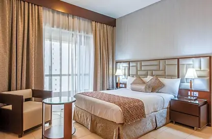 Room / Bedroom image for: Apartment - 1 Bedroom - 2 Bathrooms for rent in Al Jaddaf - Dubai, Image 1