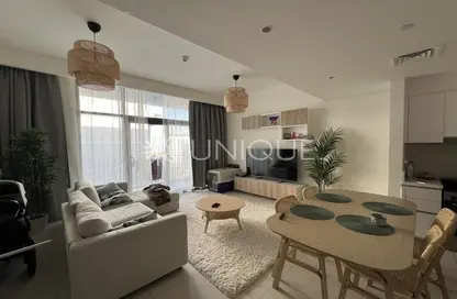 Living / Dining Room image for: Apartment - 2 Bedrooms - 2 Bathrooms for sale in Park Point building B - Park Point - Dubai Hills Estate - Dubai, Image 1