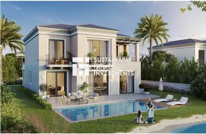 Pool image for: Villa - 5 Bedrooms - 7 Bathrooms for sale in Ramhan Island Villas - Ramhan Island - Abu Dhabi, Image 1