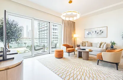 شقة - 2 غرف نوم - 2 حمامات للايجار في جراند بلو تاور 1 - إعمار بيتشفرونت - دبي هاربور - دبي