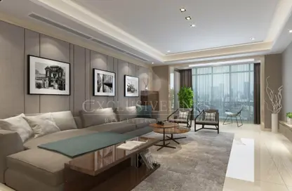 Living Room image for: Apartment - 3 Bedrooms - 4 Bathrooms for sale in Nobles Tower - Business Bay - Dubai, Image 1