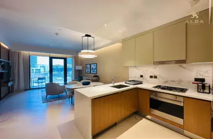 صورة لـ مطبخ شقة - غرفة نوم - 2 حمامات للايجار في العنوان رزيدنسز برج الأوبرا دبي 1 - ذو ادراس ريزيدنس دبي أوبرا - دبي وسط المدينة - دبي ، صورة رقم 1