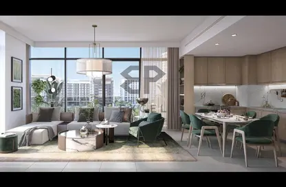 Living / Dining Room image for: Apartment - 2 Bedrooms - 3 Bathrooms for sale in Elvira - Park Heights - Dubai Hills Estate - Dubai, Image 1