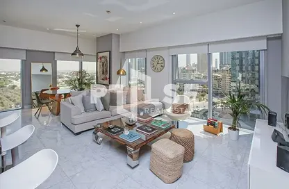 صورة لـ غرفة المعيشة / غرفة الطعام شقة - غرفة نوم - 1 حمام للبيع في برج سنترال بارك السكني - برج سنترال بارك - مركز دبي المالي العالمي - دبي ، صورة رقم 1