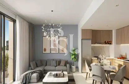 Living / Dining Room image for: Apartment - 1 Bathroom for sale in Mesk Residences - Maryam Island - Sharjah, Image 1