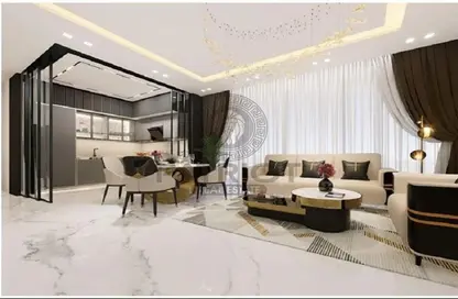 صورة لـ غرفة المعيشة / غرفة الطعام شقة - 1 حمام للبيع في بايز 101 من دانوب - الخليج التجاري - دبي ، صورة رقم 1
