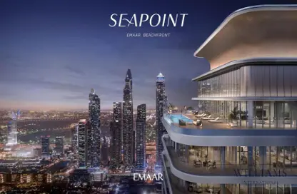 شقة - غرفة نوم - 1 حمام للبيع في برج Seapoint 2 - سي بوينت - إعمار بيتشفرونت - دبي هاربور - دبي