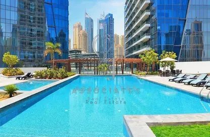 Apartment - 1 Bedroom - 2 Bathrooms for rent in Silverene Tower B - Silverene - Dubai Marina - Dubai