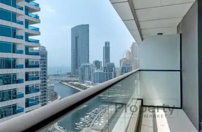 شقة - غرفة نوم - 2 حمامات للايجار في برج إسكان - دبي مارينا - دبي