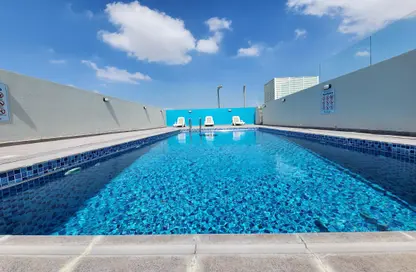 Pool image for: Apartment - 1 Bedroom - 2 Bathrooms for rent in C2302 - Khalifa City A - Khalifa City - Abu Dhabi, Image 1